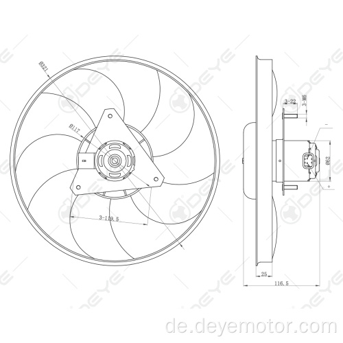 Kühlerlüftermotor für CELTA 93360613